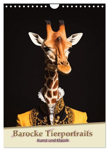 Produktbild: Barocke Tierportraits - Kunst und Klassik (Wandkalender 2026 DIN A4 hoch), CALVENDO Monatskalender