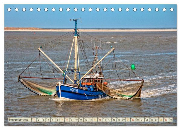 Produktbild: Maritime Augenblicke - Fischkutter (Tischkalender 2026 DIN A5 quer), CALVENDO Monatskalender