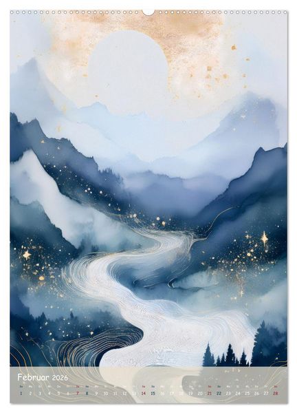 Produktbild: Mystische Berge (Wandkalender 2026 DIN A2 hoch), CALVENDO Monatskalender