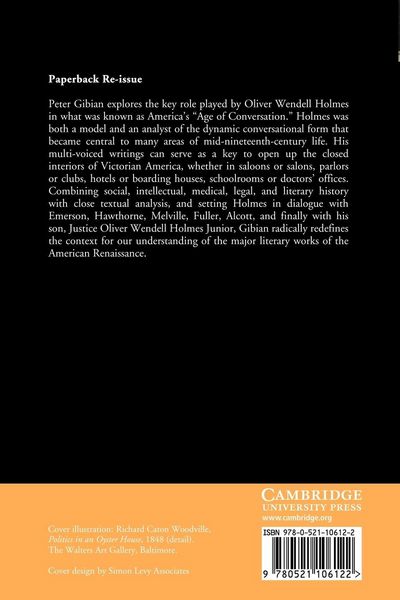 Produktbild: Oliver Wendell Holmes and the Culture of Conversation