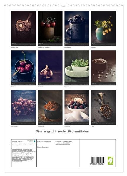 Produktbild: Stimmungsvoll inszeniert K&uuml;chenstillleben (hochwertiger Premium Wandkalender 2027 DIN A2 hoch), Kunstdruck in Hochglanz