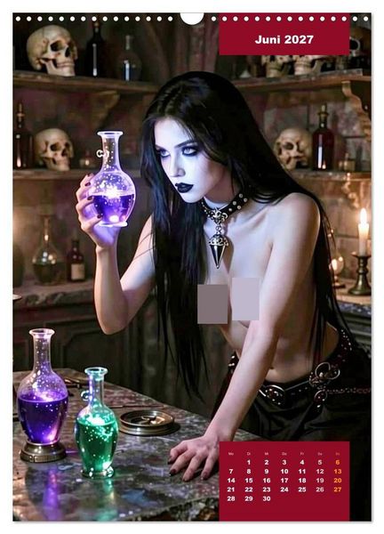 Produktbild: Gothic Engel (Wandkalender 2027 DIN A3 hoch), CALVENDO Monatskalender