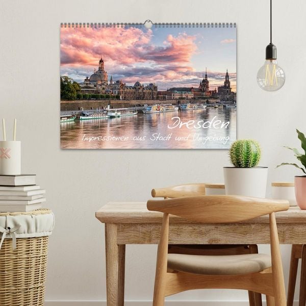Produktbild: Dresden: Impressionen aus Stadt und Umgebung (Wandkalender 2026 DIN A3 quer), CALVENDO Monatskalender
