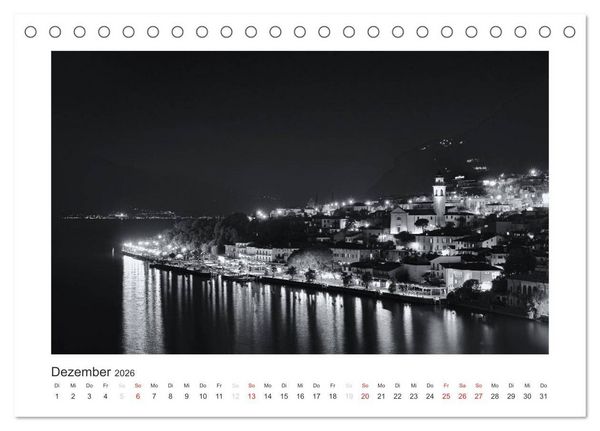 Produktbild: Limone sul Garda schwarzwei&szlig; (Tischkalender 2026 DIN A5 quer), CALVENDO Monatskalender