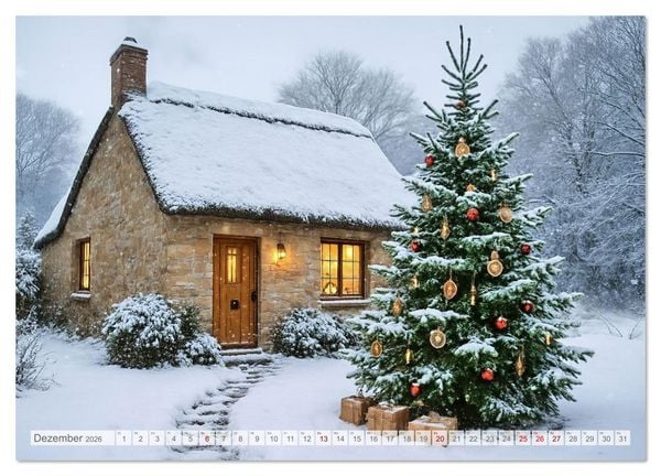 Produktbild: Land Pause - Ein Jahr im Cottagegarten (Wandkalender 2026 DIN A4 quer), CALVENDO Monatskalender