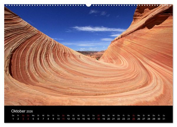 Produktbild: Sand und Stein 2026 (Wandkalender 2026 DIN A2 quer), CALVENDO Monatskalender