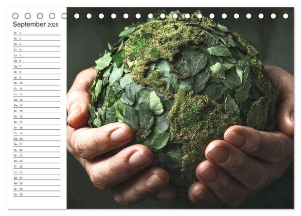 Produktbild: Gr&uuml;ne Zukunft (Tischkalender 2026 DIN A5 quer), CALVENDO Monatskalender