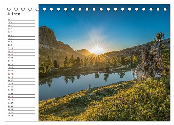 Produktbild: Atemberaubende Alpenwelt (Tischkalender 2026 DIN A5 quer), CALVENDO Monatskalender