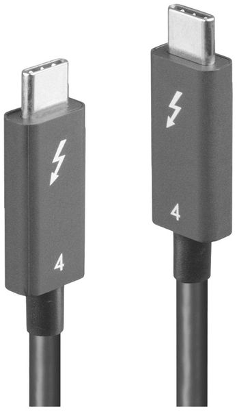 LINDY Thunderbolt™-Kabel Thunderbolt™ 4 Thunderbolt™ (USB-C®) Stecker 2.00m 31121