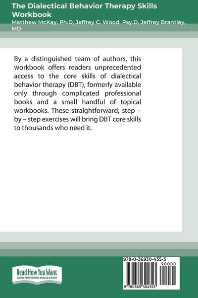 Produktbild: The Dialectical Behavior Therapy Skills Workbook