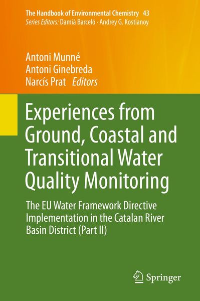 Produktbild: Experiences from Ground, Coastal and Transitional Water Quality Monitoring