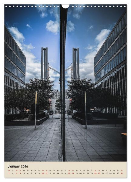 Produktbild: Hamburg Spiegelungen 2026 (Wandkalender 2026 DIN A3 hoch), CALVENDO Monatskalender