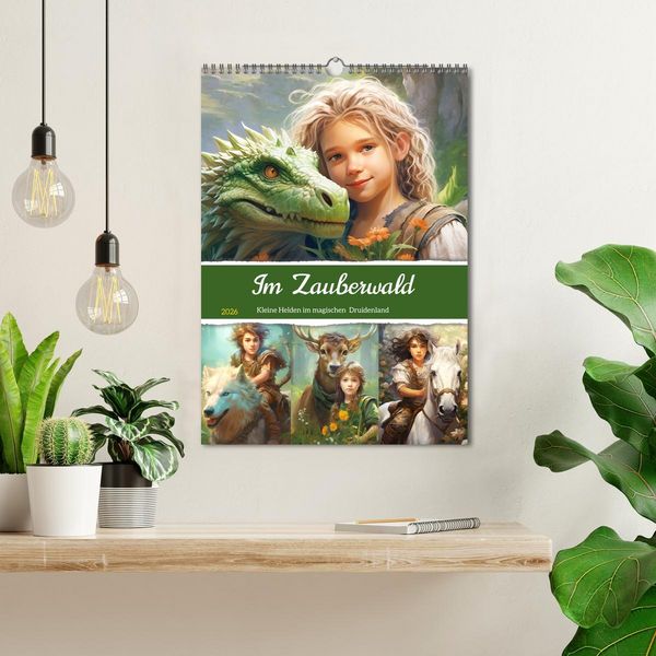 Produktbild: Im Zauberwald. Kleine Helden im magischen Druidenland (Wandkalender 2026 DIN A3 hoch), CALVENDO Monatskalender