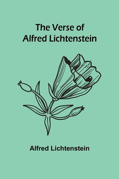 Produktbild: The Verse of Alfred Lichtenstein