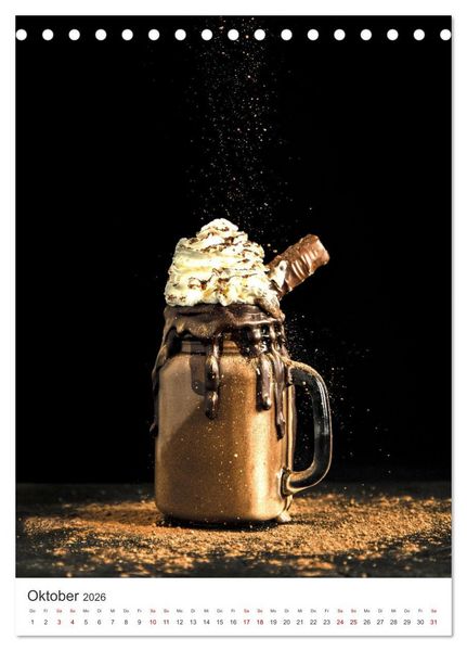 Produktbild: Kreative Drinks - erfrischend, schokoladig und fruchtig. (Tischkalender 2026 DIN A5 hoch), CALVENDO Monatskalender