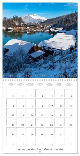 Produktbild: Berchtesgaden - Bavarian Alps, Lakes and Nature (Wall Calendar 2026 12 &times; 12 Inch) CALVENDO 12 Month Wall Calendar
