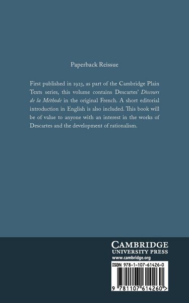 Produktbild: Discours de la Methode