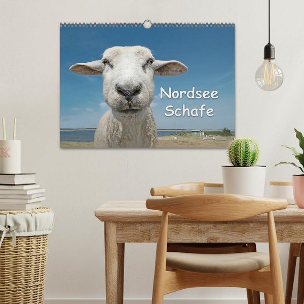 Produktbild: Nordsee Schafe (Wandkalender 2026 DIN A3 quer), CALVENDO Monatskalender