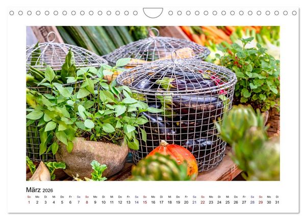 Produktbild: Wochenmarkt - Genussvoll Einkaufen (Wandkalender 2026 DIN A4 quer), CALVENDO Monatskalender