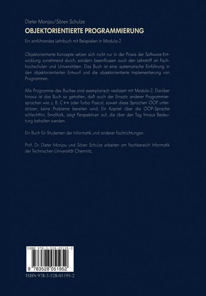 Produktbild: Objektorientierte Programmierung