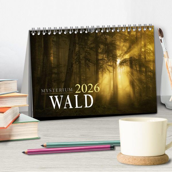 Produktbild: Mysterium Wald (Tischkalender 2026 DIN A5 quer), CALVENDO Monatskalender