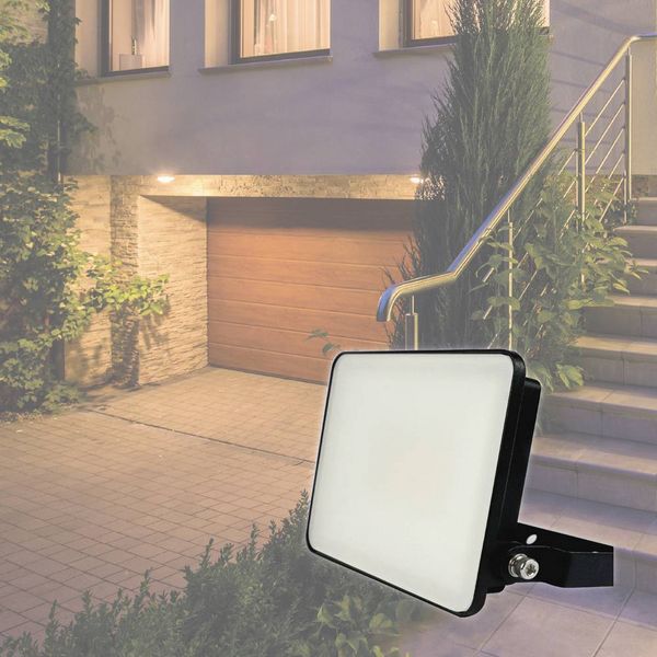 Produktbild: M&uuml;ller-Licht Miami 21600060 LED-Au&szlig;enstrahler 20W Leuchtfarben: Neutralwei&szlig;