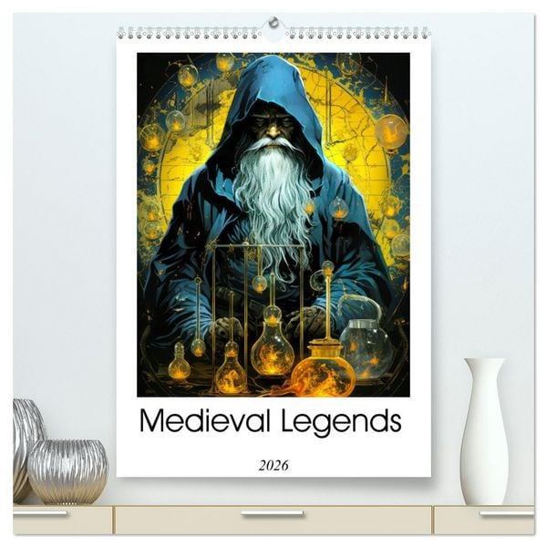 Produktbild: Medieval Legends (High Quality Premium Wall Calendar 2026 DIN A2 portrait),CALVENDO 12 Month Wall Calendar