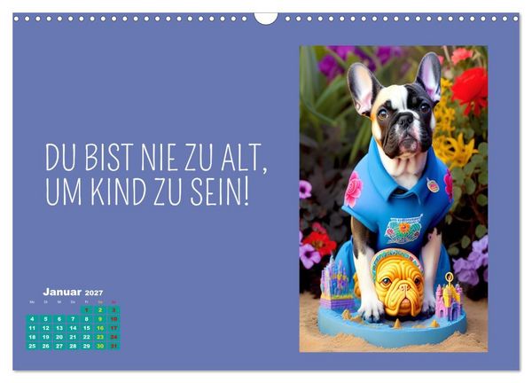 Produktbild: Tierisch motiviert (Wandkalender 2027 DIN A3 quer), CALVENDO Monatskalender