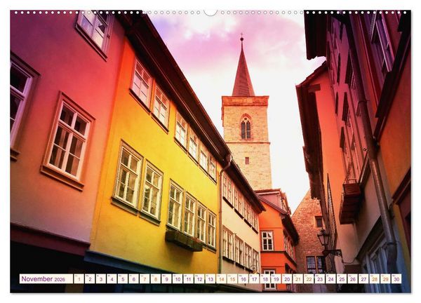 Produktbild: ERFURT obercool (Wandkalender 2026 DIN A2 quer), CALVENDO Monatskalender