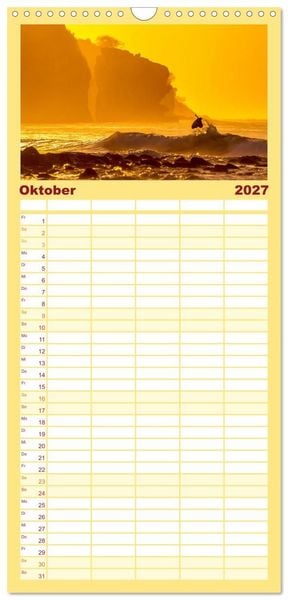 Produktbild: Familienplaner 2027 - El Salvador - Unber&uuml;hrte und wundersch&ouml;ne Natur. mit 5 Spalten (Wandkalender, 21 x 45 cm) CALVENDO
