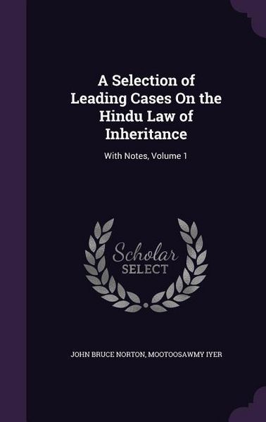 Produktbild: A Selection of Leading Cases On the Hindu Law of Inheritance