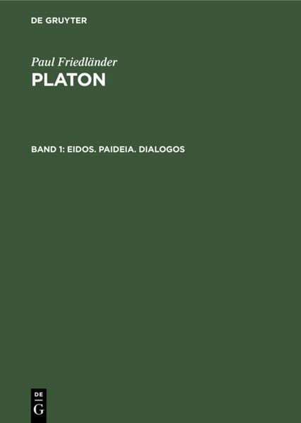 Produktbild: Eidos. Paideia. Dialogos