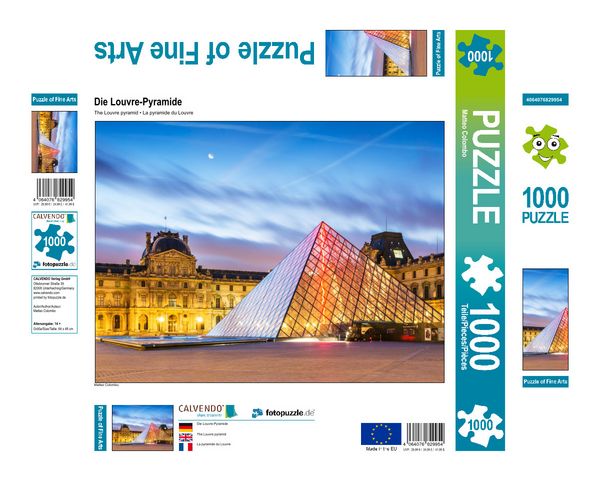 Produktbild: CALVENDO Puzzle Die Louvre-Pyramide 1000 Teile Lege-Gr&ouml;&szlig;e 640 x 480 cm Foto-Puzzle Bild von Matteo Colombo