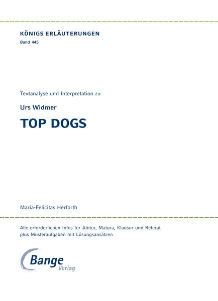 Produktbild: Top Dogs von Urs Widmer
