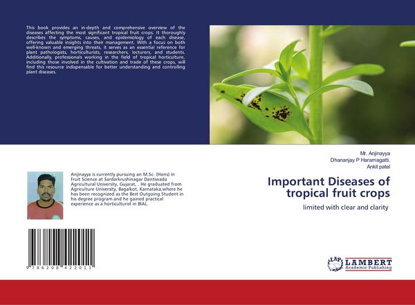 Produktbild: Important Diseases of tropical fruit crops