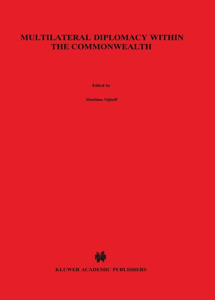 Produktbild: Multilateral Diplomacy within the Commonwealth