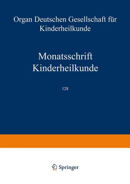 Produktbild: Monatsschrift Kinderheilkunde