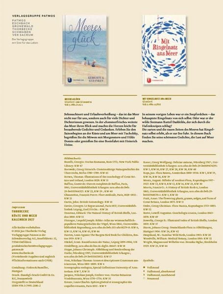 Produktbild: Thorbeckes K&uuml;ste-und-Meer-Kalender 2027