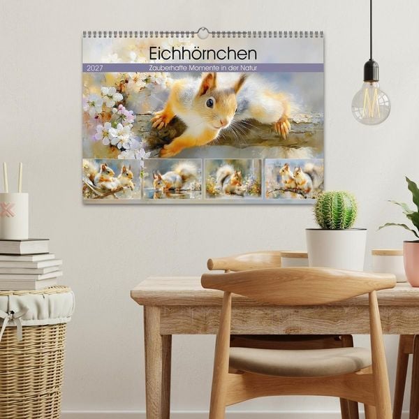 Produktbild: Eichh&ouml;rnchen. Zauberhafte Momente in der Natur (Wandkalender 2027 DIN A3 quer), CALVENDO Monatskalender