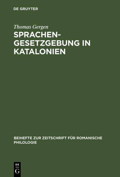 Produktbild: Sprachengesetzgebung in Katalonien