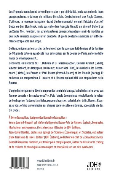 Produktbild: Bourse de Paris : 10 grands patrons, 10 grandes histoires