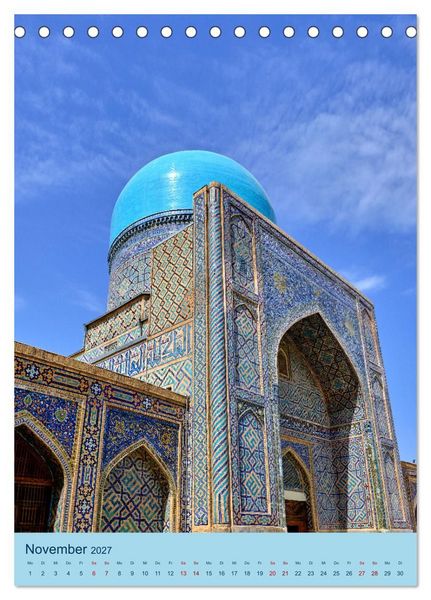 Produktbild: Usbekistan - Historische Architektur (Tischkalender 2027 DIN A5 hoch), CALVENDO Monatskalender
