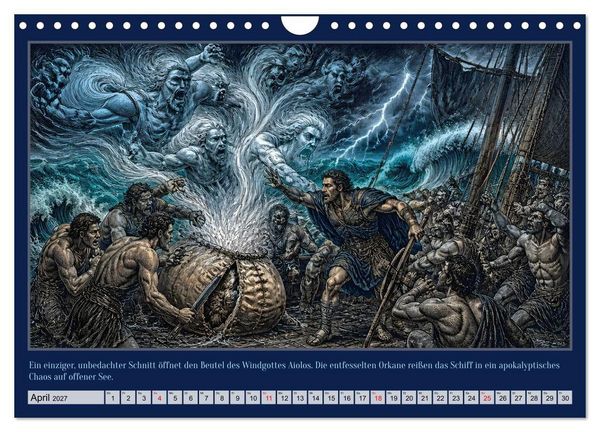Produktbild: Gegen Sturm und G&ouml;tter: Die Heimkehr des Odysseus (Wandkalender 2027 DIN A4 quer), CALVENDO Monatskalender