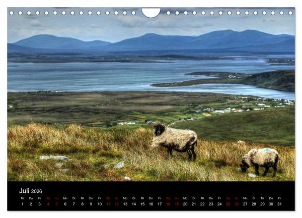 Produktbild: Irland - Rauhe K&uuml;ste und Wilde Natur (Wandkalender 2026 DIN A4 quer), CALVENDO Monatskalender