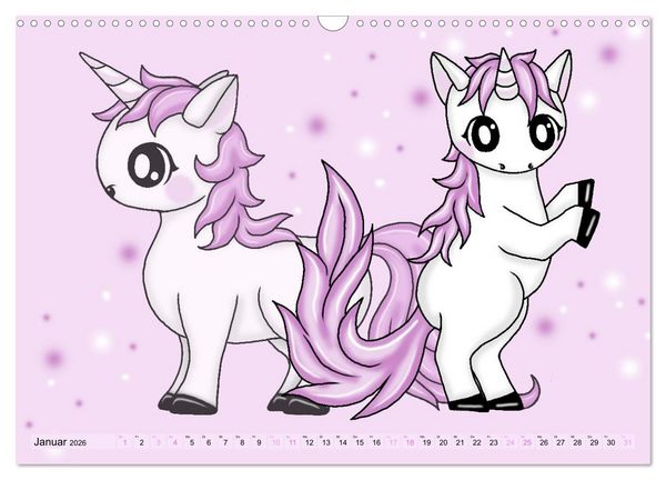 Produktbild: niedliche Kawaii Tiere (Wandkalender 2026 DIN A3 quer), CALVENDO Monatskalender