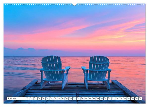 Produktbild: Momente der Stille (hochwertiger Premium Wandkalender 2026 DIN A2 quer), Kunstdruck in Hochglanz