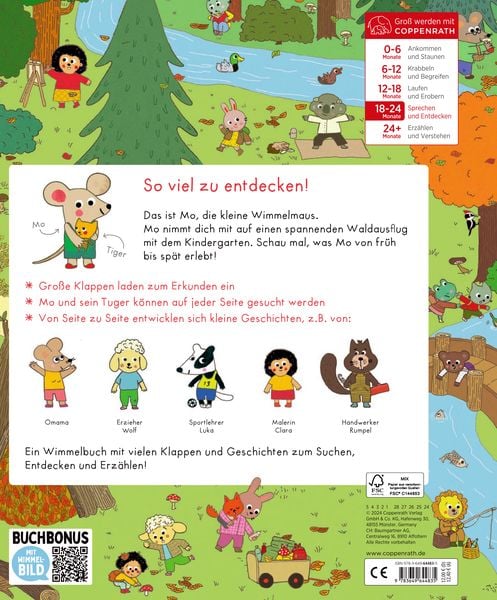 Produktbild: Mo, die kleine Wimmelmaus-Unser KiGa-Waldausflug (Buchbonus)