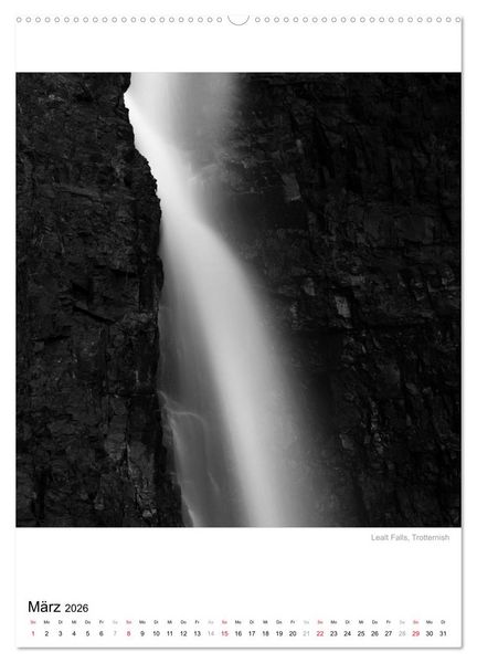 Produktbild: Isle of Skye - Langzeitbelichtungen in Schwarzwei&szlig; (hochwertiger Premium Wandkalender 2026 DIN A2 hoch), Kunstdruck in Hochglanz