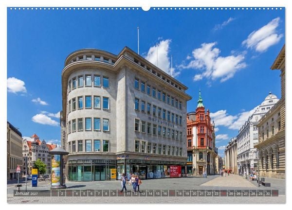 Produktbild: Ein Sommertag in Leipzig (hochwertiger Premium Wandkalender 2027 DIN A2 quer), Kunstdruck in Hochglanz