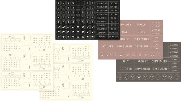 Produktbild: Moleskine undatierter Wochen Notizkalender, L/A5, 1 Wo = 1 Seite, Rechts linierte Seite, Fester Einband mit Textpr&auml;gung gold, Schwarz